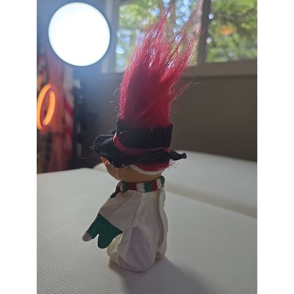 5" Russ Troll Doll Vintage Christmas Snowman Troll Doll With Carrot Nose Holiday - Picture 4 of 8